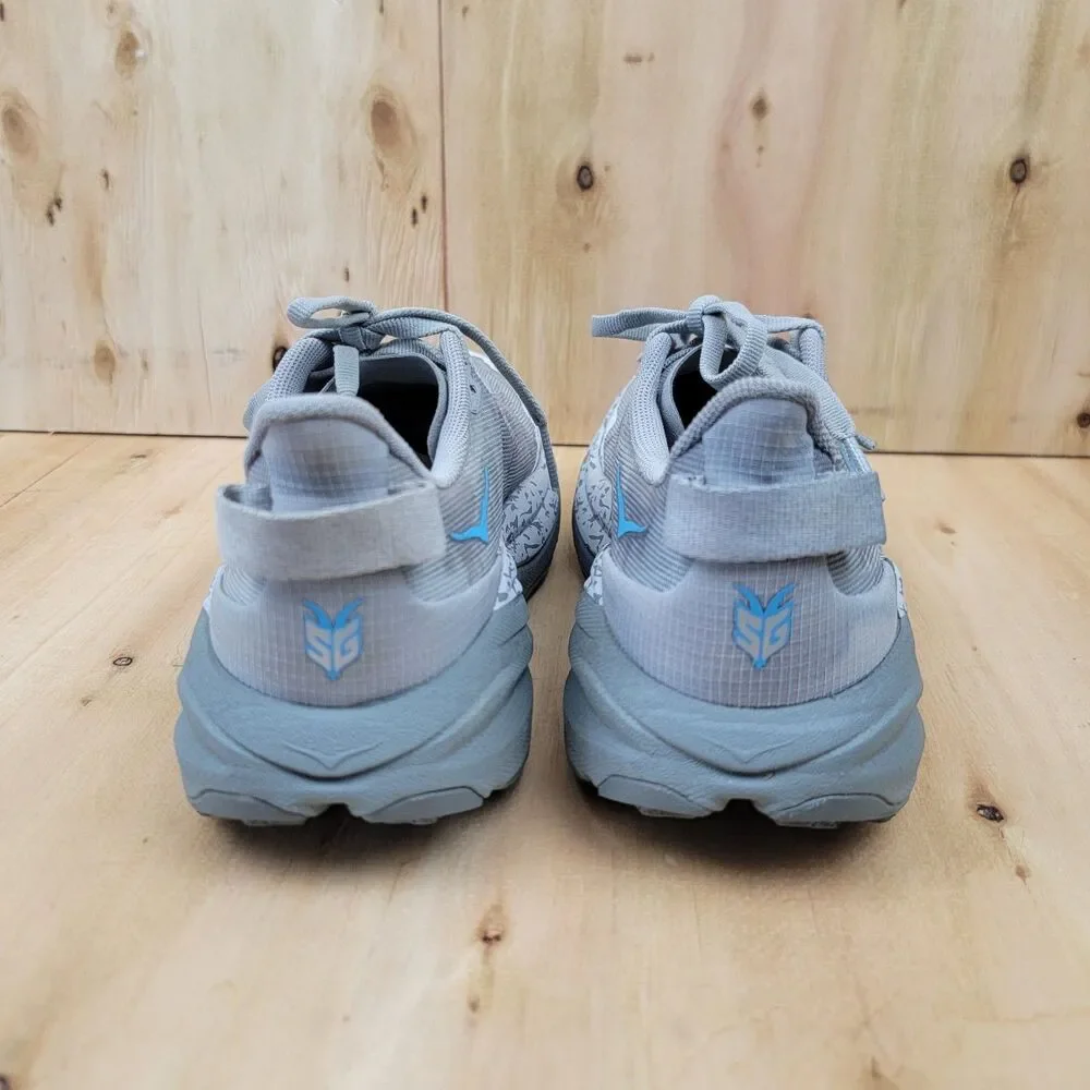 Hoka One One Speedgoat 6 Women's Size 7.5B Trail Running Shoes Grey Blue